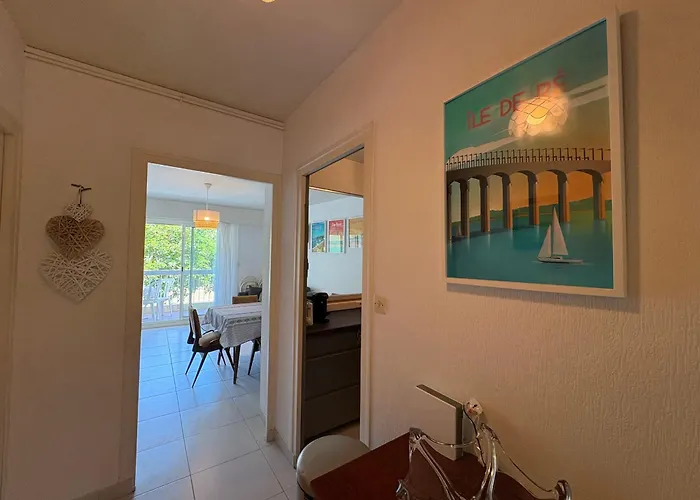 아파트 Bel A St Jean De Monts Avec Balcon Et Parking, Proche Et Commerces - Fr-1-323-585 생장드몽